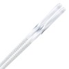 Fukui Craft ZA-0550 Vidro Twisted Chopsticks, Spiral Silver, 9.1 inches