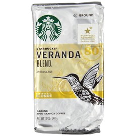 Starbucks Light Roast Ground Coffee, Veranda Blend (Pack of 4)