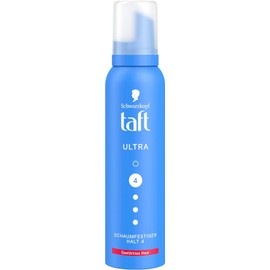 Schwarzkopf Taft Foaming Ultra (150 ml), Hold Level 4, Hair Foam for All Hair Types, Strengthens Hair, Vegan Formula*
