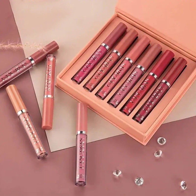 Set De Pintalabios Mate, Paquete De 6 Mascarillas Labiales G