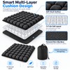 Travel Hand Press Inflatable Airplane Seat Cushion for Long Flights