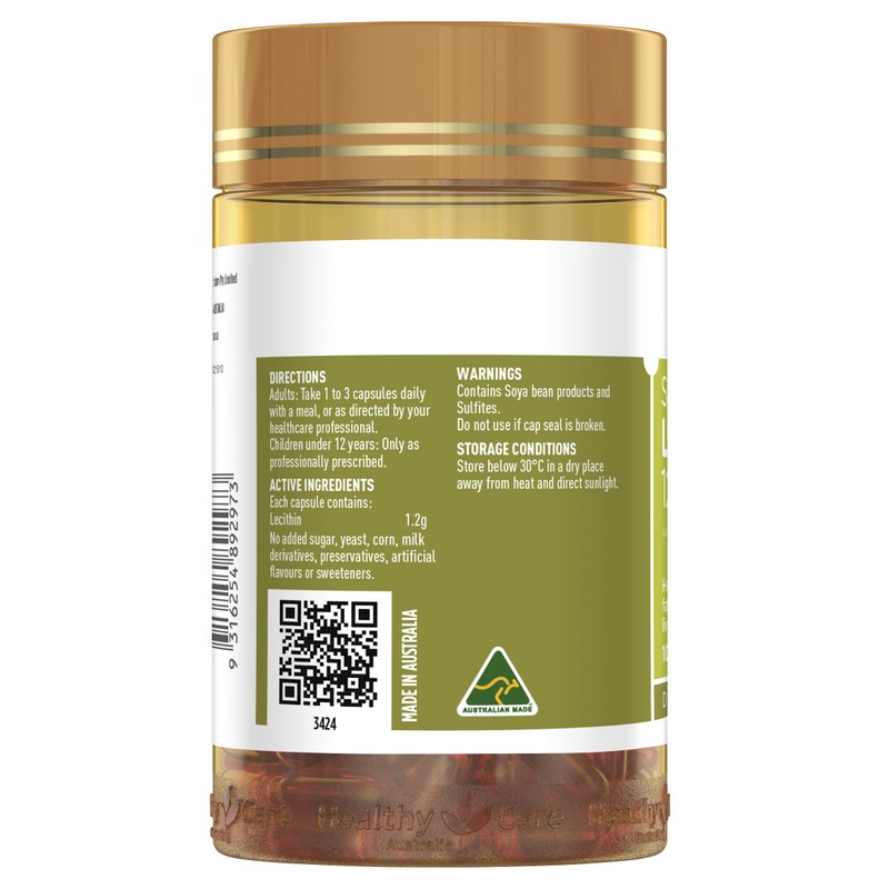 Healthy Care Lecithin 1200mg 100caps