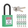 10Set 38mm/1.5in Safety Padlock Engineering Insulation DustProof for Factories Construction