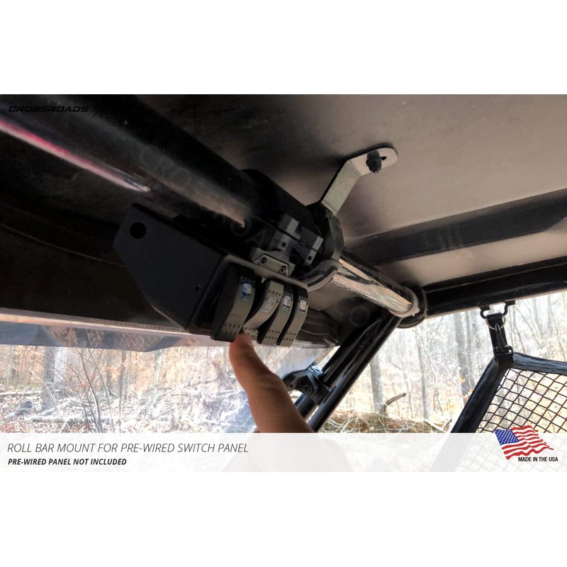 Crossroads 3D Roll Bar Mount for 2-Gang Pre-Wired Switch Panel