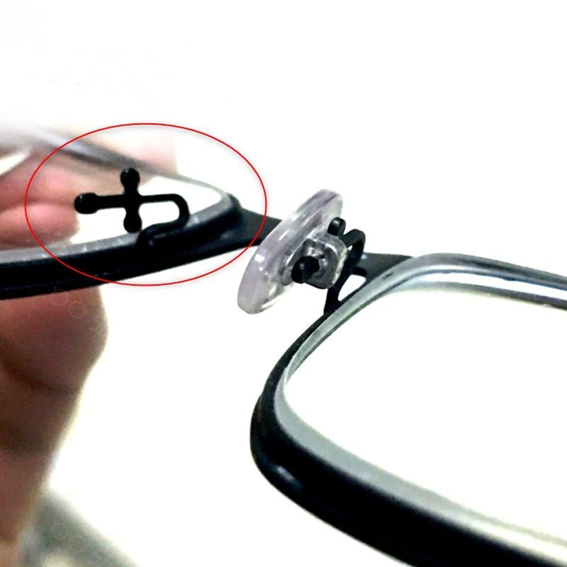 BEHLINE Soft Silicone Eyeglasses Nose Pads,Anti-Slip Sunglasses Nose Pieces,Plug-in Glasses