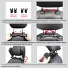LED ATOMANT Leather Car Headrest Neck Cushion Adjustable Car Seat