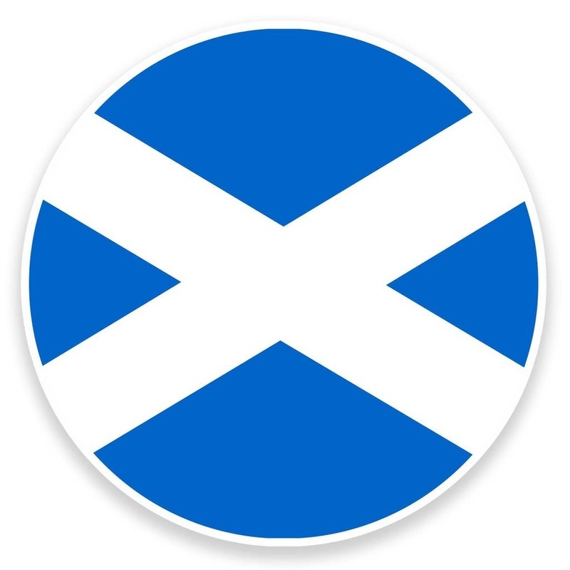 2 x 10cm/100mm Scotland Scottish Flag Window Cling Sticker Car