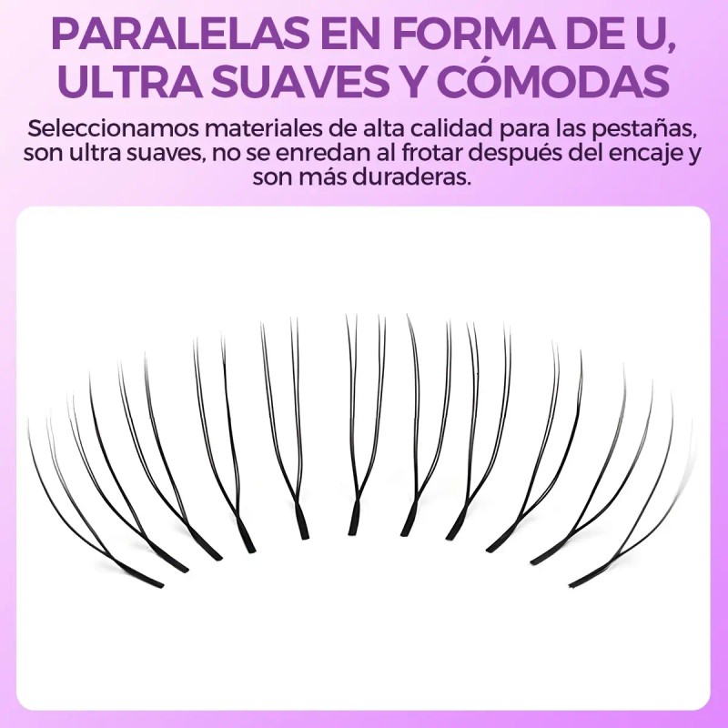 Blister Extensiones De Pestañas Itntfn U-shaped Yy Lash