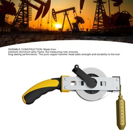 Oil Tank Gauging Tape, Explosion-Proof Oil Tank Gauging Tapes High Accuracy Clear Scales Oil Measuring Ruler with Stainless Steel Ruler for Ships Vessels 10m