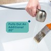 JS Jackson Supplies Dual Handle Pull Out Faucet, Stainless Steel