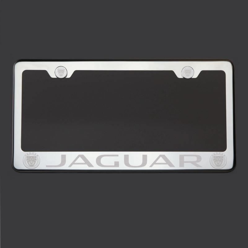 KA T304 Chrome Polished New Jaguar Laser Etched Engraved License