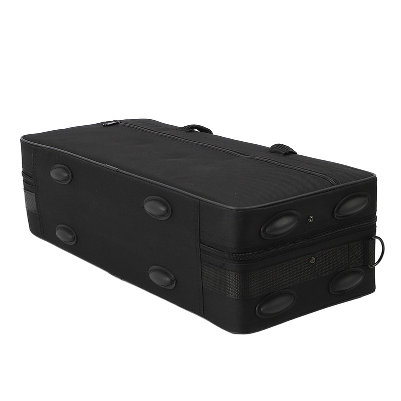 Trumpet Storage Box with Shoulder Strap Multiple Compartments Oxford Cloth