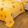 Throw Blanket Cartoon Pattern Thickened Air Conditioning Blanket for Home