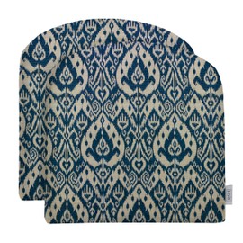 RSH DECOR: Foam U-Shape Wicker Seat Cushions Set of 2 | 19” x 19” | Water-Resistant Spun Fabric | Outdoor Chair Cushions for Patio Furniture | Ashmore Marine