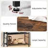MAHANCRIS Bakers Rack with Power Outlet, Kitchen Storage Shelf with