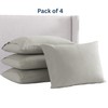 Queen Pillowcases Set of 4 – Soft Brushed Microfiber, Envelope