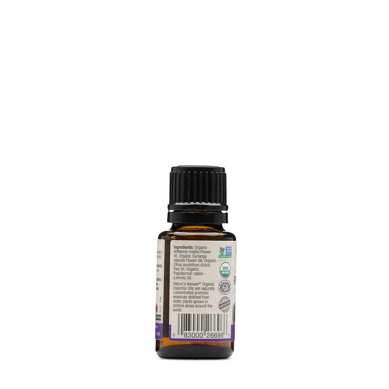 Nature's Answer 100% Pure Organic Essential Oil Blend, 0.5-Ounce, Peace/Calming