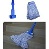Mop Head Replacement Commercial Heavy Duty String Blue Wet Mop