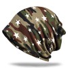 White Fang CA043 Knit Hat, Camouflage, Knit Star Cap, 2-Way
