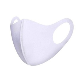 Komonee Adults Washable Reusable White Face Mask Dustproof Cloth Mouth Cover Covering For Men Women Outdoors Indoors Cycling Ski Protection