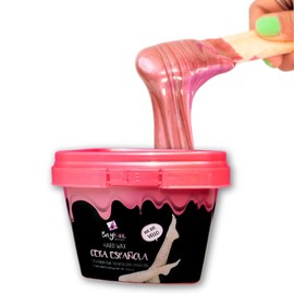 Baykini Tarro de cera española depilatoria, aroma ROSAS, piel sensible y vello gueso - 250 g