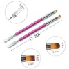 Nail Brushes, 2Pcs Nail Art Brushes, Dual-Ended Polygel Brush &
