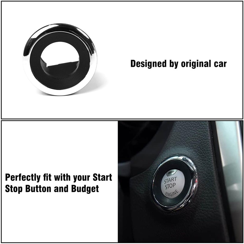 OWITAT Compatible with 2013-2018 Nissan Altima Start-Stop Switch Button Ring