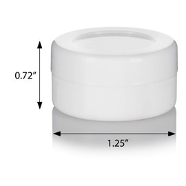 5 mL White Silicone Concentrate Container (6 Pack)