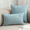 vctops Boho Basket Weave Pattern Decorative Throw Pillow Cover Super