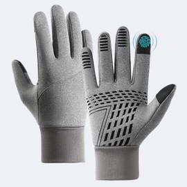 Mayoii Cycling Gloves,Women Men Gloves,Touchscreen Gloves Anti-slip Lightweight Gloves Liners for Cycling Biking Sporting Driving for Men Women (Gray, M)