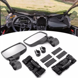 21ST Rear Side View Mirrors Handles Set For Honda Talon 1000R 1000X Pioneer 1000 700