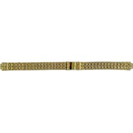 7.5mm Womens Replacement Watchband with Notch Gold Color (notch 7mm)