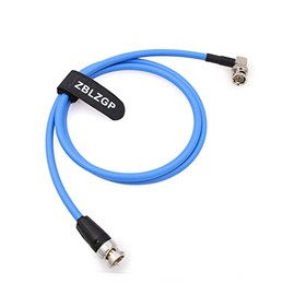 ZBLZGP 12G SDI 4K BNC Male to Right Angle BNC Male Video Coaxial Cable for Sony Blackmagic Decimator Converter Komodo Alexa Sony Atomos Broadcast Camera Monitor