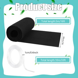 Vent Filters Activated Carbon Air Vent Filters for Home Multi Use Charcoal Floor Vent Filters for Registers Grilles Conditioners, 1 x 16 ft