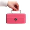 Cash Box with Money Tray, Parrency Small Money Box with