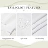 LORCARVIS Elegant Wine Glasses and Bottles Tablecloths Winery Farmhouse Polyester