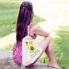 Mr. & Mrs. Panda Avocado Party Sports Bag, cream-coloured