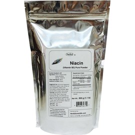 NuSci Vitamin B3 Pure Niacin Nicotinic Acid 500g (1.1LB) powder energy