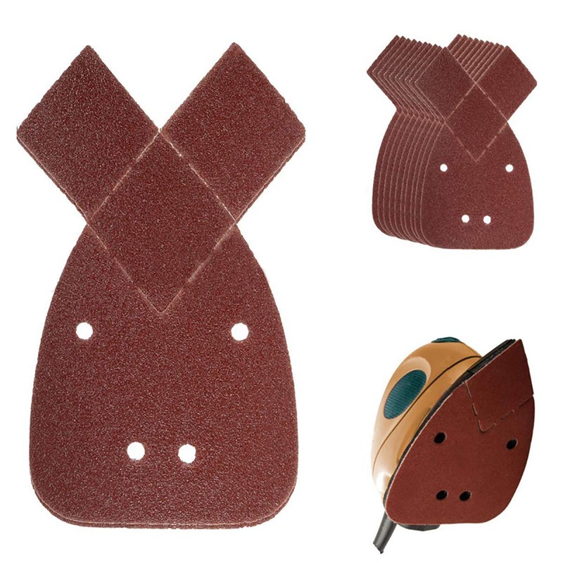 ExcInter 10 Pcs 60 Grit High Quality 4 Hole Mouse