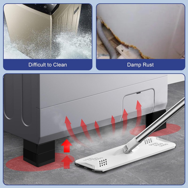 4Pcs Anti Vibration Pads for Washing Machine, Stops Washer Dryer
