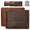 Autiga® Leather Wallet for Men and Women, Genuine Leather, Rustic