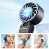 Portable Handheld Fan With Ice Cooling, 3-IN-1 Turbo Fan 5-Speed