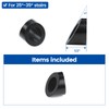 Muzata 20 Pack 3/8" ID Black Cable Railing Angle Washer