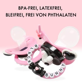 CutiePlusU Adult Size Dummy for Adults DIY Handmade Large Shield Candy Bunny