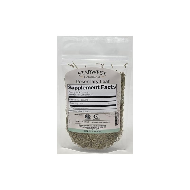 Rosemary Leaf Whole Organic - 1 oz