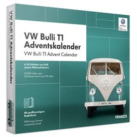 FRANZIS VW Bulli T1 Advent Calendar 2019, in 24 Steps to the Bulli under the Christmas Tree, the cult car in scale 1:43, from 14 years