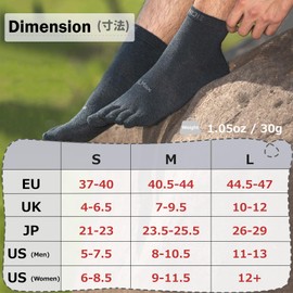 Azarxis Running Ankle Toe Socks for Men Women Lightweight Coolmax High Performance Five Finger Athletic Socks (E4845 - Black - 3 Pairs, M)