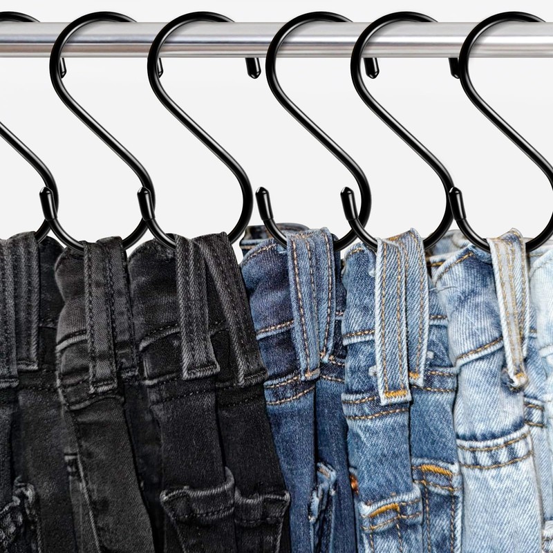 Dapute 6 Pack Heavy Duty S Hooks for Hanging, Non