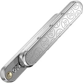 B-Qtech Metal Fidget Slider Toys, Stress Relief for Adults Push Pull Rotation ADHD Casual Fidget Toy, Sensory Toy for Autism and Hyperactivity Disorder