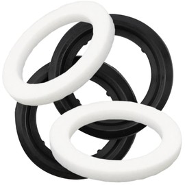 Schläfer 189413 | Bathroom Sink Drain Gasket, 1 1/4 Seals for Norton Drain, Seals for Pop Up Drain Assortment of Sponge and PVC Gaskets. Pack of 4